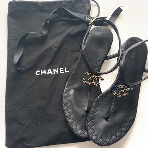 Authentic Chanel Sandals Size 36